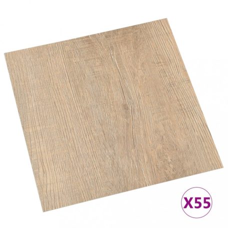55 db barna öntapadó PVC padlólap 5,11 m² (324664)