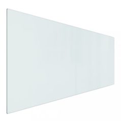 Téglalap alakú kandalló-üveglap 120 x 50 cm