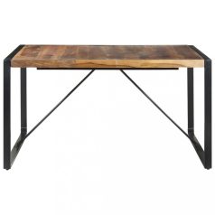   Paliszander felületű tömör fa étkezőasztal 140 x 140 x 75 cm (321574)
