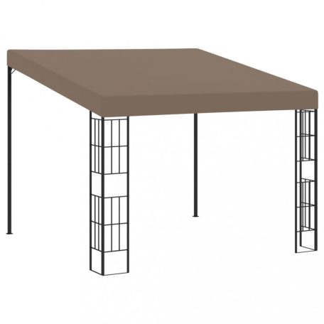 Tópszínű falra szerelhető szövetpavilon 3 x 3 m (312260)