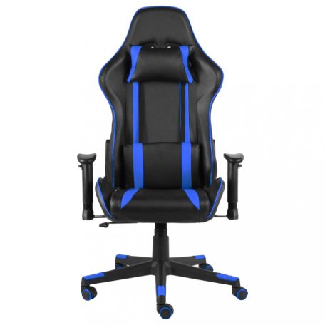 Kék PVC forgó gamer szék (20479)