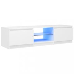   Fehér TV-szekrény LED lámpákkal 140 x 40 x 35,5 cm (804292)