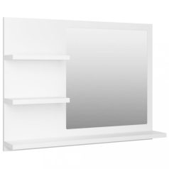   Fehér forgácslap fürdőszobai tükör 60 x 10,5 x 45 cm (805006)