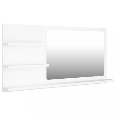 Fehér forgácslap fürdőszobai tükör 90 x 10,5 x 45 cm (805015)