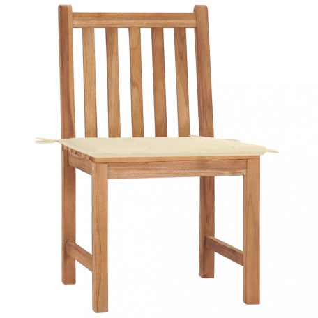 2 db tömör tíkfa kerti szék párnával (3062918)
