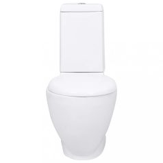  Fürdőszobai kerek fehér kerámia WC alsó vízelvezetéssel (3059888)