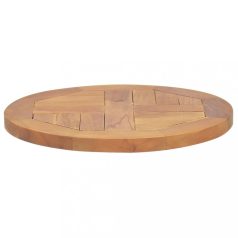 Kerek tömör tíkfa asztallap 2,5 cm 40 cm (316153)