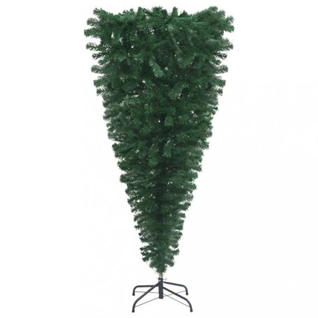 Zöld fejjel lefelé fordított műkarácsonyfa állvánnyal 120 cm (329172)