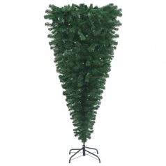   Zöld fejjel lefelé fordított műkarácsonyfa állvánnyal 150 cm (329173)