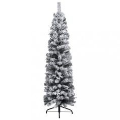 Karcsú PVC műkarácsonyfa pelyhes hóval 120 cm (329257)