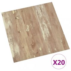 20 db barna öntapadó PVC padlólap 1,86 m² (330128)