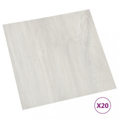   20 db krémszínű öntapadó PVC padlólap 1,86 m² (330147)
