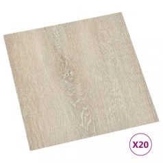   20 db bézs színű öntapadó PVC padlólap 1,86 m² (330152)
