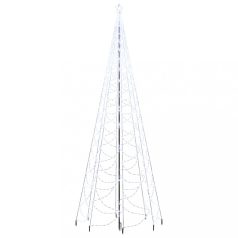   Hideg fehér 1400 LED-es karácsonyfa fémoszloppal 5 m (328634)