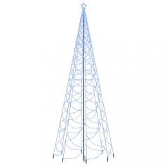 Kék 1400 LED-es karácsonyfa fémoszloppal 5 m (328636)