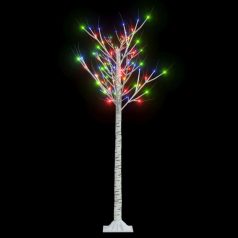   140 LED-es beltéri/kültéri színes fűz karácsonyfa 1,5 m (328679)