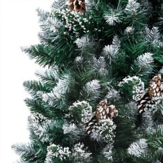   Műkarácsonyfa LED-ekkel, gömbszettel és tobozokkal 150 cm (3077530)