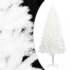   Fehér műkarácsonyfa LED-ekkel és gömbszettel 150 cm (3077547)
