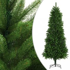   Zöld fél műkarácsonyfa LED-ekkel és gömbszettel 240 cm (3077557)