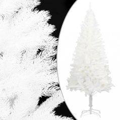   Fehér műkarácsonyfa LED-ekkel és gömbszettel 150 cm  (3077633)