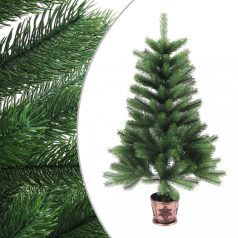   Zöld műkarácsonyfa LED-ekkel és gömbszettel 65 cm (3077723)