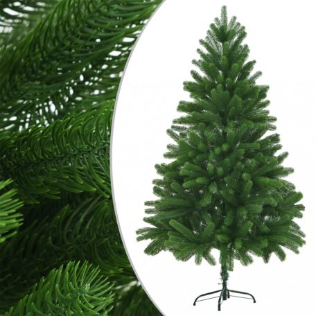 Zöld fél műkarácsonyfa LED-ekkel és gömbszettel 210 cm (3077728)