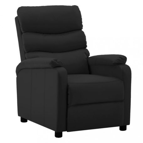 Fekete műbőr elektromos dönthető fotel (3073670)