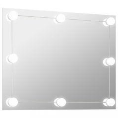   Keret nélküli téglalap alakú fali tükör LED-világítással (3078644)