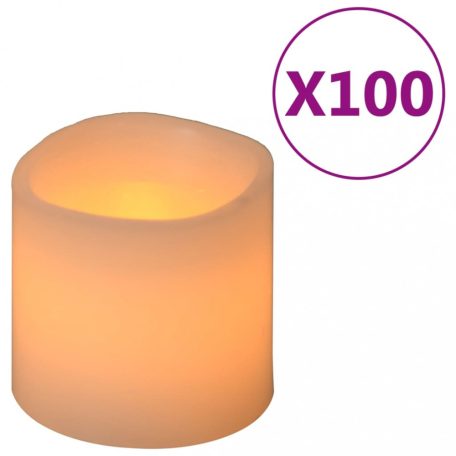 100 db meleg fehér LED-es gyertya (335833)