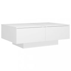 Fehér forgácslap dohányzóasztal 90 x 60 x 31 cm (804175)