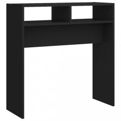 Fekete forgácslap tálalóasztal 78 x 30 x 80 cm (808297)