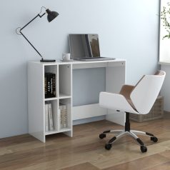   Magasfényű fehér forgácslap laptopasztal 102,5 x 35 x 75 cm (808347)