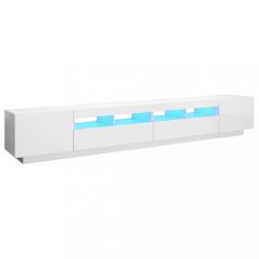   Magasfényű fehér TV-szekrény LED-lámpákkal 260 x 35 x 40 cm (3081921)