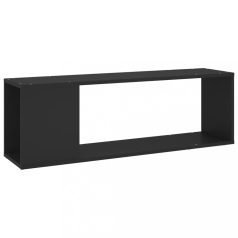 Fekete forgácslap TV-szekrény 100 x 24 x 32 cm (809162)