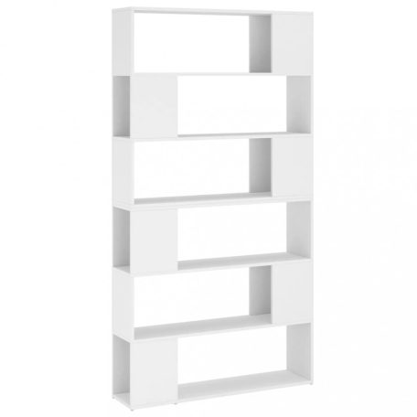 Fehér térelválasztó könyvszekrény 100 x 24 x 188 cm (3082071)