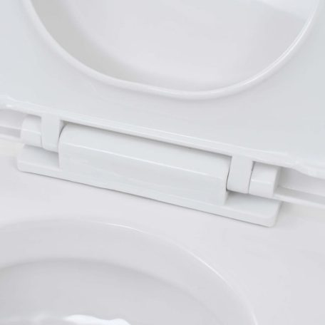 Fekete falra szerelhető kerámia WC rejtett magas tartállyal (3082092)