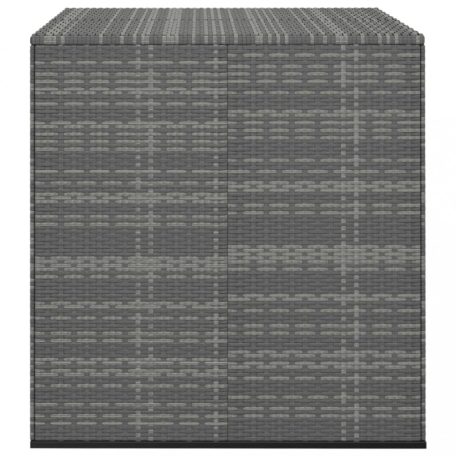 Szürke polyrattan kerti párnatartó doboz 100 x 97,5 x 104 cm (317228)