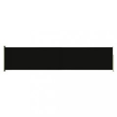   Fekete kihúzható oldalsó terasz-napellenző 140 x 600 cm (317952)