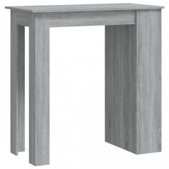   Szürke sonoma színű bárasztal tárolópolccal 102 x 50 x 103,5 cm (812967)