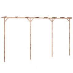 Bambusz pergola 385 x 40 x 205 cm (341747)