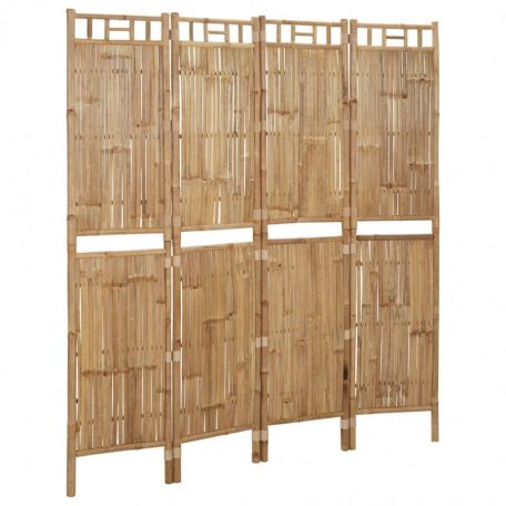 4 paneles bambusz térelválasztó 160 x 180 cm (341749)