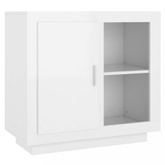   Magasfényű fehér tálalószekrény 80 x 40 x 75 cm (811832)