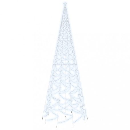 Hideg fehér fényű karácsonyfa tüskével 3000 LED-del 800 cm (343579)