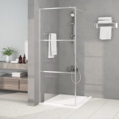   Ezüstszínű átlátszó ESG üveg zuhanyfal 80 x 195 cm (152115)