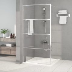   Ezüstszínű átlátszó ESG üveg zuhanyfal 100 x 195 cm (152137)
