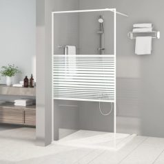 Fehér átlátszó ESG üveg zuhanyfal 100 x 195 cm (152152)