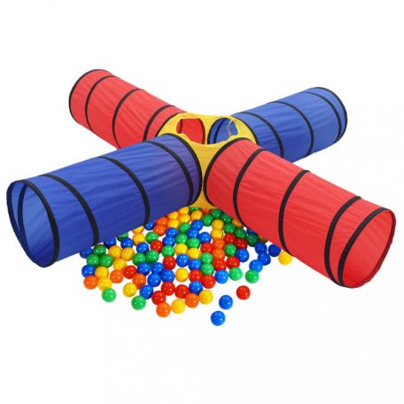 Többszínű gyerek-játszóalagút 250 labdával (3107709)