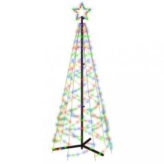 Kúp alakú karácsonyfa 200 színes led-del 70 x 180 cm