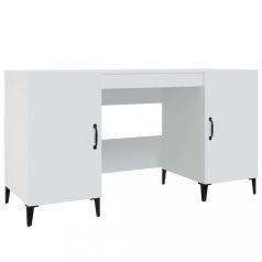 Fehér szerelt fa íróasztal 140 x 50 x 75 cm (812771)