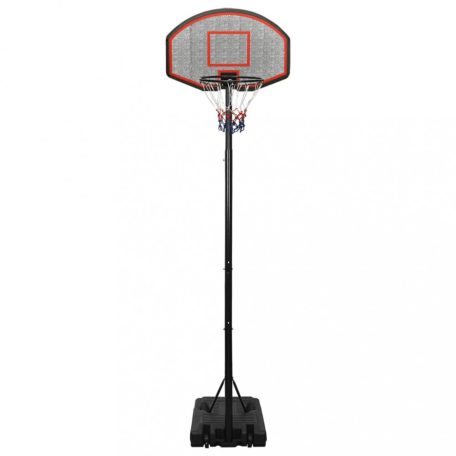 Fekete polietilén kosárlabda állvány 282-352 cm (3107832)